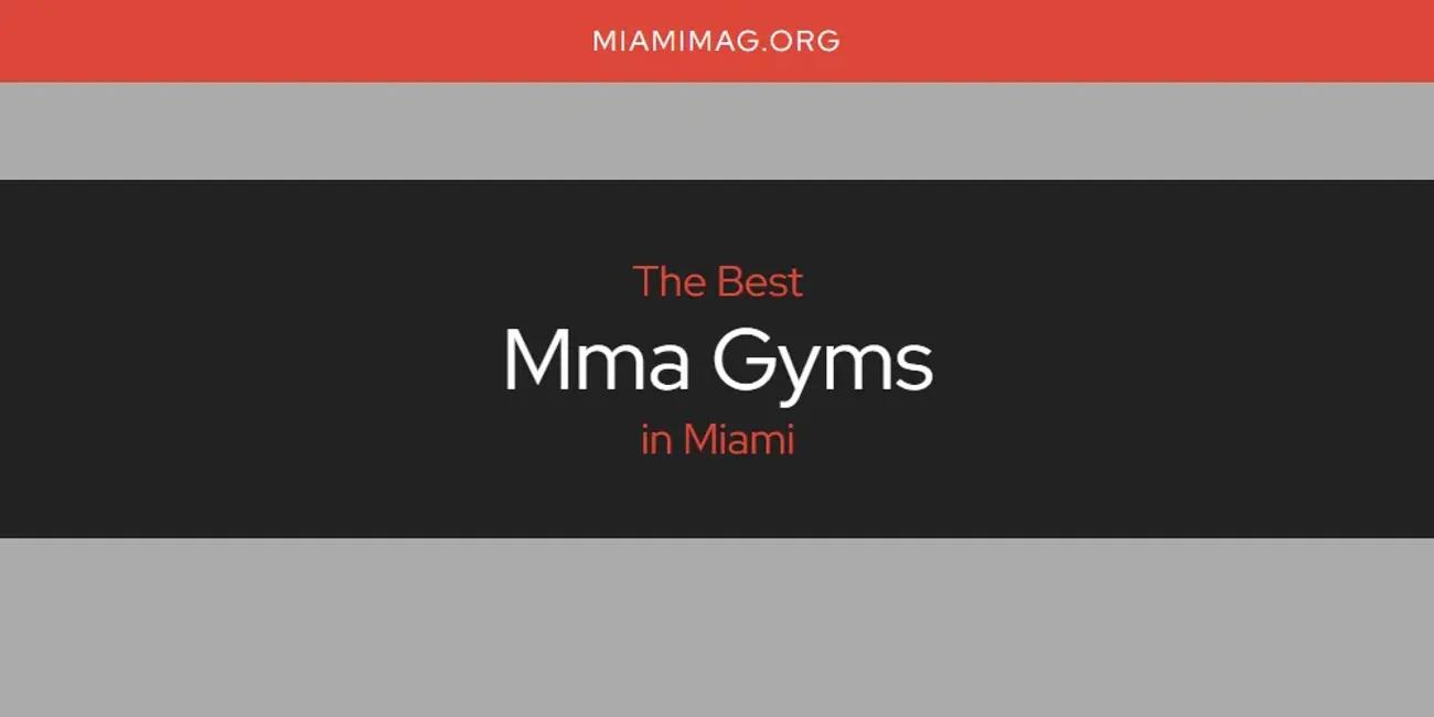 Miami's Best Mma Gyms [Updated 2024]