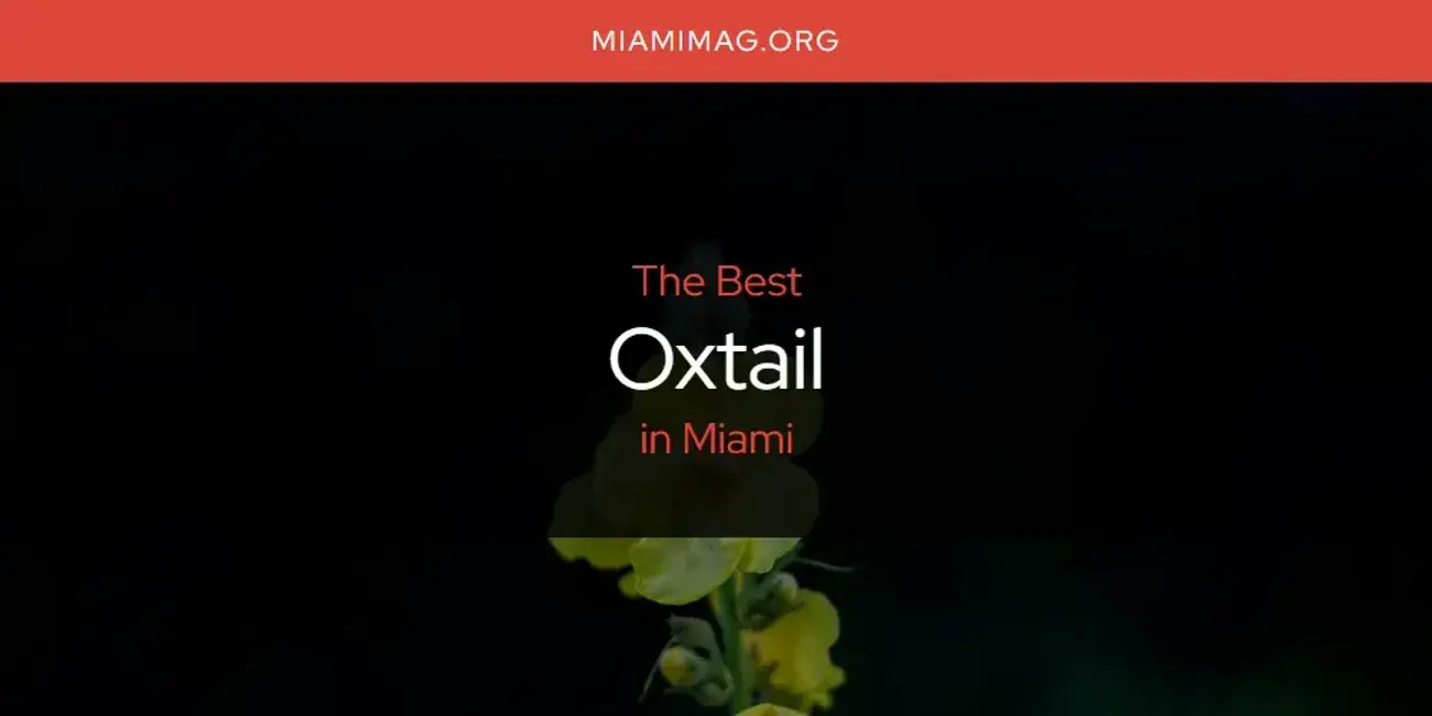 Miami's Best Oxtail [Updated 2024]